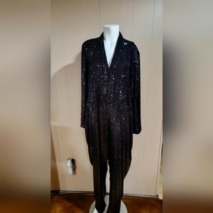 Black Sequins Jumpsuit